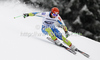 Rok Perko of Slovenia skiing in men downhill race of Audi FIS Alpine skiing World cup in Garmisch-Partenkirchen, Germany. Men downhill race of Audi FIS Alpine skiing World cup, was held in Garmisch-Partenkirchen, Germany, on Saturday, 28th of January 2012.
