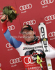 Winner Didier Cuche of Switzerland celebrates his medal won in men downhill race of Audi FIS Alpine skiing World cup in Garmisch-Partenkirchen, Germany. Men downhill race of Audi FIS Alpine skiing World cup, was held in Garmisch-Partenkirchen, Germany, on Saturday, 28th of January 2012.
