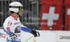 Clay Johan of France reacts in finish of men downhill race of Audi FIS Alpine skiing World cup in Garmisch-Partenkirchen, Germany. Men downhill race of Audi FIS Alpine skiing World cup, was held in Garmisch-Partenkirchen, Germany, on Saturday, 28th of January 2012.
