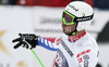 Bertrand Yannick of France reacts in finish of men downhill race of Audi FIS Alpine skiing World cup in Garmisch-Partenkirchen, Germany. Men downhill race of Audi FIS Alpine skiing World cup, was held in Garmisch-Partenkirchen, Germany, on Saturday, 28th of January 2012.
