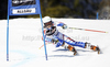 Taina Barioz of France skiing in first run of women giant slalom race of Audi FIS Alpine skiing World cup in Ofterschwang, Germany. Women giant slalom race of Audi FIS Alpine skiing World cup, which replaced canceled race of Soldeau, Andora, was held in Ofterschwang, Germany, on Friday, 2nd of March 2012.
