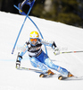 Jessica Lindell-Vikarby of Sweden skiing in first run of women giant slalom race of Audi FIS Alpine skiing World cup in Ofterschwang, Germany. Women giant slalom race of Audi FIS Alpine skiing World cup, which replaced canceled race of Soldeau, Andora, was held in Ofterschwang, Germany, on Friday, 2nd of March 2012.
