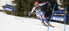Anemone Marmottan of France skiing in first run of women giant slalom race of Audi FIS Alpine skiing World cup in Ofterschwang, Germany. Women giant slalom race of Audi FIS Alpine skiing World cup, which replaced canceled race of Soldeau, Andora, was held in Ofterschwang, Germany, on Friday, 2nd of March 2012.
