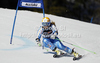 Anja Paerson of Sweden skiing in first run of women giant slalom race of Audi FIS Alpine skiing World cup in Ofterschwang, Germany. Women giant slalom race of Audi FIS Alpine skiing World cup, which replaced canceled race of Soldeau, Andora, was held in Ofterschwang, Germany, on Friday, 2nd of March 2012.
