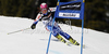 Marion Bertrand of France skiing in first run of women giant slalom race of Audi FIS Alpine skiing World cup in Ofterschwang, Germany. Women giant slalom race of Audi FIS Alpine skiing World cup, which replaced canceled race of Soldeau, Andora, was held in Ofterschwang, Germany, on Friday, 2nd of March 2012.
