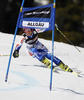 Marion Bertrand of France skiing in first run of women giant slalom race of Audi FIS Alpine skiing World cup in Ofterschwang, Germany. Women giant slalom race of Audi FIS Alpine skiing World cup, which replaced canceled race of Soldeau, Andora, was held in Ofterschwang, Germany, on Friday, 2nd of March 2012.
