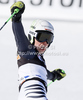 Winner Viktoria Rebensburg of Germany reacts in finish of second run of women giant slalom race of Audi FIS Alpine skiing World cup in Ofterschwang, Germany. Women giant slalom race of Audi FIS Alpine skiing World cup, which replaced canceled race of Soldeau, Andora, was held in Ofterschwang, Germany, on Friday, 2nd of March 2012.
