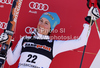 Third placed Irene Curtoni of Italy celebrates her medal won in women giant slalom race of Audi FIS Alpine skiing World cup in Ofterschwang, Germany. Women giant slalom race of Audi FIS Alpine skiing World cup, which replaced canceled race of Soldeau, Andora, was held in Ofterschwang, Germany, on Friday, 2nd of March 2012.
