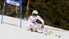 Anna Fenninger of Austria skiing in first run of women giant slalom race of Audi FIS Alpine skiing World cup in Ofterschwang, Germany. Women giant slalom race of Audi FIS Alpine skiing World cup was held in Ofterschwang, Germany, on Saturday, 3rd of March 2012.
