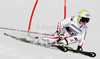 Anna Fenninger of Austria skiing in first run of women giant slalom race of Audi FIS Alpine skiing World cup in Ofterschwang, Germany. Women giant slalom race of Audi FIS Alpine skiing World cup was held in Ofterschwang, Germany, on Saturday, 3rd of March 2012.
