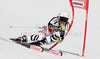 Viktoria Rebensburg of Germany skiing in first run of women giant slalom race of Audi FIS Alpine skiing World cup in Ofterschwang, Germany. Women giant slalom race of Audi FIS Alpine skiing World cup was held in Ofterschwang, Germany, on Saturday, 3rd of March 2012.
