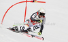 Viktoria Rebensburg of Germany skiing in first run of women giant slalom race of Audi FIS Alpine skiing World cup in Ofterschwang, Germany. Women giant slalom race of Audi FIS Alpine skiing World cup was held in Ofterschwang, Germany, on Saturday, 3rd of March 2012.

