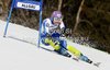 Tina Maze of Slovenia skiing in first run of women giant slalom race of Audi FIS Alpine skiing World cup in Ofterschwang, Germany. Women giant slalom race of Audi FIS Alpine skiing World cup was held in Ofterschwang, Germany, on Saturday, 3rd of March 2012.
