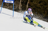 Tina Maze of Slovenia skiing in first run of women giant slalom race of Audi FIS Alpine skiing World cup in Ofterschwang, Germany. Women giant slalom race of Audi FIS Alpine skiing World cup was held in Ofterschwang, Germany, on Saturday, 3rd of March 2012.
