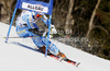 Jessica Lindell-Vikarby of Sweden skiing in first run of women giant slalom race of Audi FIS Alpine skiing World cup in Ofterschwang, Germany. Women giant slalom race of Audi FIS Alpine skiing World cup was held in Ofterschwang, Germany, on Saturday, 3rd of March 2012.
