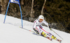 Stefanie Koehle of Austria skiing in first run of women giant slalom race of Audi FIS Alpine skiing World cup in Ofterschwang, Germany. Women giant slalom race of Audi FIS Alpine skiing World cup was held in Ofterschwang, Germany, on Saturday, 3rd of March 2012.
