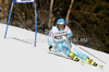Tanja Poutiainen of Finland skiing in first run of women giant slalom race of Audi FIS Alpine skiing World cup in Ofterschwang, Germany. Women giant slalom race of Audi FIS Alpine skiing World cup was held in Ofterschwang, Germany, on Saturday, 3rd of March 2012.
