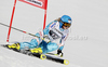 Tanja Poutiainen of Finland skiing in first run of women giant slalom race of Audi FIS Alpine skiing World cup in Ofterschwang, Germany. Women giant slalom race of Audi FIS Alpine skiing World cup was held in Ofterschwang, Germany, on Saturday, 3rd of March 2012.
