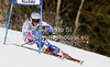 Taina Barioz of France skiing in first run of women giant slalom race of Audi FIS Alpine skiing World cup in Ofterschwang, Germany. Women giant slalom race of Audi FIS Alpine skiing World cup was held in Ofterschwang, Germany, on Saturday, 3rd of March 2012.
