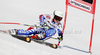 Taina Barioz of France skiing in first run of women giant slalom race of Audi FIS Alpine skiing World cup in Ofterschwang, Germany. Women giant slalom race of Audi FIS Alpine skiing World cup was held in Ofterschwang, Germany, on Saturday, 3rd of March 2012.
