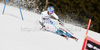 Irene Curtoni of Italy skiing in first run of women giant slalom race of Audi FIS Alpine skiing World cup in Ofterschwang, Germany. Women giant slalom race of Audi FIS Alpine skiing World cup was held in Ofterschwang, Germany, on Saturday, 3rd of March 2012.
