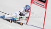 Irene Curtoni of Italy skiing in first run of women giant slalom race of Audi FIS Alpine skiing World cup in Ofterschwang, Germany. Women giant slalom race of Audi FIS Alpine skiing World cup was held in Ofterschwang, Germany, on Saturday, 3rd of March 2012.
