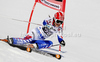 Anemone Marmottan of France skiing in first run of women giant slalom race of Audi FIS Alpine skiing World cup in Ofterschwang, Germany. Women giant slalom race of Audi FIS Alpine skiing World cup was held in Ofterschwang, Germany, on Saturday, 3rd of March 2012.
