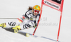 Lena Duerr of Germany skiing in first run of women giant slalom race of Audi FIS Alpine skiing World cup in Ofterschwang, Germany. Women giant slalom race of Audi FIS Alpine skiing World cup was held in Ofterschwang, Germany, on Saturday, 3rd of March 2012.
