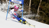 Marion Bertrand of France skiing in first run of women giant slalom race of Audi FIS Alpine skiing World cup in Ofterschwang, Germany. Women giant slalom race of Audi FIS Alpine skiing World cup was held in Ofterschwang, Germany, on Saturday, 3rd of March 2012.
