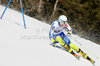 Ana Drev of Slovenia skiing in first run of women giant slalom race of Audi FIS Alpine skiing World cup in Ofterschwang, Germany. Women giant slalom race of Audi FIS Alpine skiing World cup was held in Ofterschwang, Germany, on Saturday, 3rd of March 2012.

