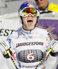 Second placed Lindsey Vonn of USA reacts in finish of second run of women giant slalom race of Audi FIS Alpine skiing World cup in Ofterschwang, Germany. Women giant slalom race of Audi FIS Alpine skiing World cup was held in Ofterschwang, Germany, on Saturday, 3rd of March 2012.
