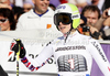 Fourth placed Anna Fenninger of Austria reacts in finish of second run of women giant slalom race of Audi FIS Alpine skiing World cup in Ofterschwang, Germany. Women giant slalom race of Audi FIS Alpine skiing World cup was held in Ofterschwang, Germany, on Saturday, 3rd of March 2012.
