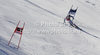 Winner Viktoria Rebensburg of Germany skiing in second run of women giant slalom race of Audi FIS Alpine skiing World cup in Ofterschwang, Germany. Women giant slalom race of Audi FIS Alpine skiing World cup was held in Ofterschwang, Germany, on Saturday, 3rd of March 2012.
