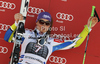 Third placed Tina Maze of Slovenia celebrates her medal won in women giant slalom race of Audi FIS Alpine skiing World cup in Ofterschwang, Germany. Women giant slalom race of Audi FIS Alpine skiing World cup was held in Ofterschwang, Germany, on Saturday, 3rd of March 2012.
