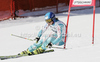 Tanja Poutiainen of Finland skiing in first run of women giant slalom race of Audi FIS Alpine skiing World cup in Ofterschwang, Germany. Women giant slalom race of Audi FIS Alpine skiing World cup was held in Ofterschwang, Germany, on Saturday, 3rd of March 2012.

