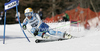 Anna Swenn-Larsson of Sweden skiing in first run of women giant slalom race of Audi FIS Alpine skiing World cup in Ofterschwang, Germany. Women giant slalom race of Audi FIS Alpine skiing World cup was held in Ofterschwang, Germany, on Saturday, 3rd of March 2012.
