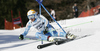Anna Swenn-Larsson of Sweden skiing in first run of women giant slalom race of Audi FIS Alpine skiing World cup in Ofterschwang, Germany. Women giant slalom race of Audi FIS Alpine skiing World cup was held in Ofterschwang, Germany, on Saturday, 3rd of March 2012.
