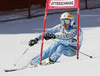 Anna Swenn-Larsson of Sweden skiing in first run of women giant slalom race of Audi FIS Alpine skiing World cup in Ofterschwang, Germany. Women giant slalom race of Audi FIS Alpine skiing World cup was held in Ofterschwang, Germany, on Saturday, 3rd of March 2012.

