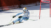 Anna Swenn-Larsson of Sweden skiing in first run of women giant slalom race of Audi FIS Alpine skiing World cup in Ofterschwang, Germany. Women giant slalom race of Audi FIS Alpine skiing World cup was held in Ofterschwang, Germany, on Saturday, 3rd of March 2012.
