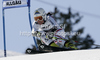 Stefanie Koehle of Austria skiing in second run of women giant slalom race of Audi FIS Alpine skiing World cup in Ofterschwang, Germany. Women giant slalom race of Audi FIS Alpine skiing World cup was held in Ofterschwang, Germany, on Saturday, 3rd of March 2012.

