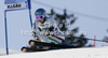 Irene Curtoni of Italy skiing in second run of women giant slalom race of Audi FIS Alpine skiing World cup in Ofterschwang, Germany. Women giant slalom race of Audi FIS Alpine skiing World cup was held in Ofterschwang, Germany, on Saturday, 3rd of March 2012.
