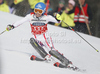 Marlies Schild of Austria skiing in first run of women slalom race of Audi FIS Alpine skiing World cup in Ofterschwang, Germany. Women slalom race of Audi FIS Alpine skiing World cup was held in Ofterschwang, Germany, on Sunday, 4th of March 2012.
