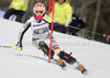 Christina Geiger of Germany skiing in first run of women slalom race of Audi FIS Alpine skiing World cup in Ofterschwang, Germany. Women slalom race of Audi FIS Alpine skiing World cup was held in Ofterschwang, Germany, on Sunday, 4th of March 2012.
