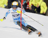 Frida Hansdotter of Sweden skiing in first run of women slalom race of Audi FIS Alpine skiing World cup in Ofterschwang, Germany. Women slalom race of Audi FIS Alpine skiing World cup was held in Ofterschwang, Germany, on Sunday, 4th of March 2012.
