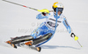 Frida Hansdotter of Sweden skiing in first run of women slalom race of Audi FIS Alpine skiing World cup in Ofterschwang, Germany. Women slalom race of Audi FIS Alpine skiing World cup was held in Ofterschwang, Germany, on Sunday, 4th of March 2012.
