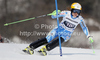 Therese Borssen of Sweden skiing in first run of women slalom race of Audi FIS Alpine skiing World cup in Ofterschwang, Germany. Women slalom race of Audi FIS Alpine skiing World cup was held in Ofterschwang, Germany, on Sunday, 4th of March 2012.
