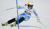 Therese Borssen of Sweden skiing in first run of women slalom race of Audi FIS Alpine skiing World cup in Ofterschwang, Germany. Women slalom race of Audi FIS Alpine skiing World cup was held in Ofterschwang, Germany, on Sunday, 4th of March 2012.
