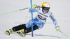 Therese Borssen of Sweden skiing in first run of women slalom race of Audi FIS Alpine skiing World cup in Ofterschwang, Germany. Women slalom race of Audi FIS Alpine skiing World cup was held in Ofterschwang, Germany, on Sunday, 4th of March 2012.
