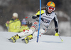 Lena Duerr of Germany skiing in first run of women slalom race of Audi FIS Alpine skiing World cup in Ofterschwang, Germany. Women slalom race of Audi FIS Alpine skiing World cup was held in Ofterschwang, Germany, on Sunday, 4th of March 2012.
