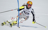Lena Duerr of Germany skiing in first run of women slalom race of Audi FIS Alpine skiing World cup in Ofterschwang, Germany. Women slalom race of Audi FIS Alpine skiing World cup was held in Ofterschwang, Germany, on Sunday, 4th of March 2012.
